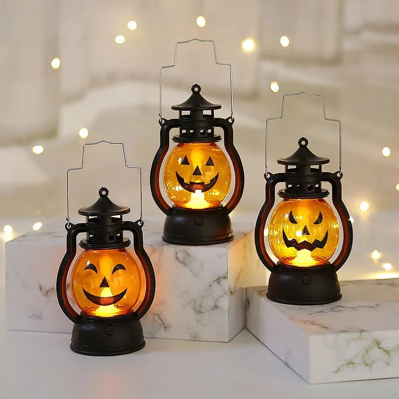 Pumpkin led candle lanterns for Halloween