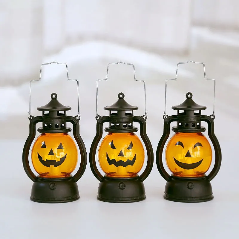 Pumpkin led candle lanterns for Halloween