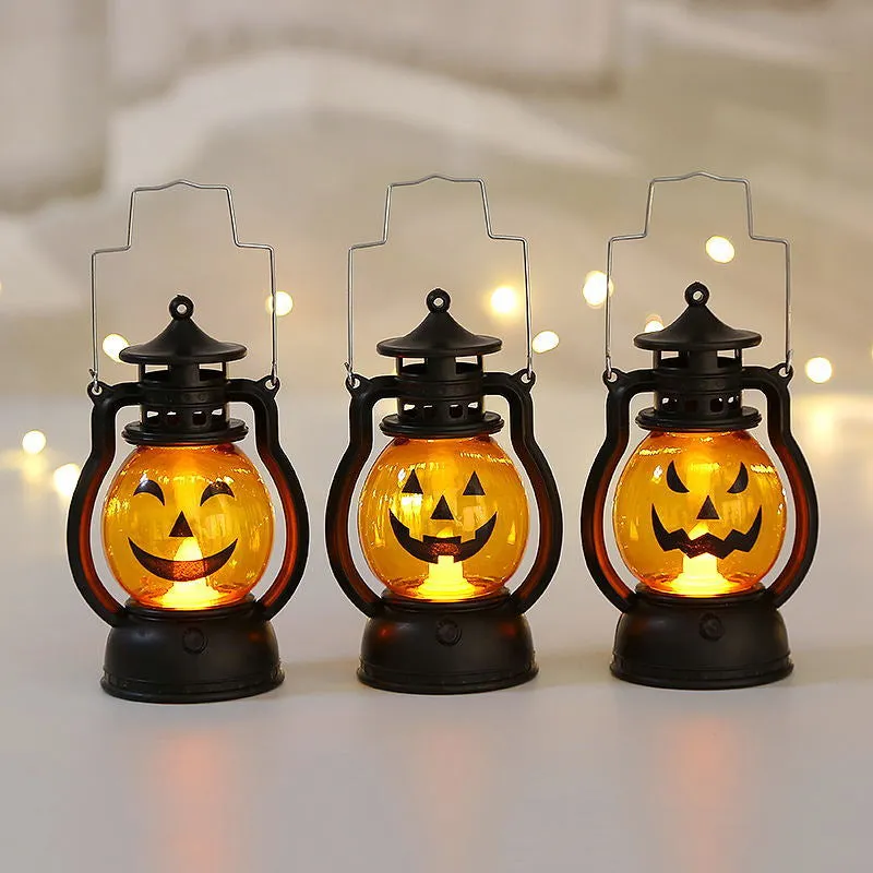 Pumpkin led candle lanterns for Halloween