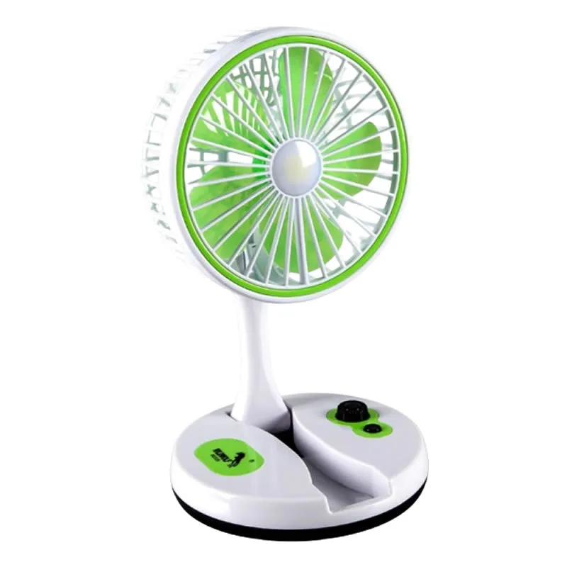 Rechargeable Folding Desk Fan With Led Light Yt-M2026