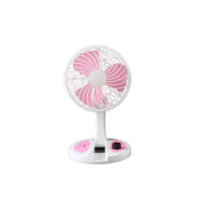 Rechargeable Folding Desk Fan With Led Light Yt-M2026