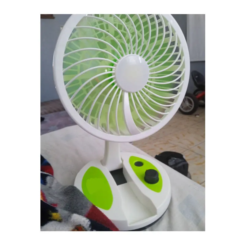 Rechargeable Folding Desk Fan With Led Light Yt-M2026