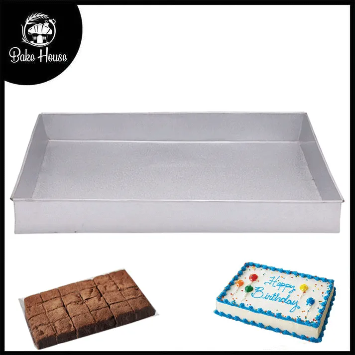 Rectangle Cake & Brownies Baking Tray Galvanized Steel 9 X 13 Inch