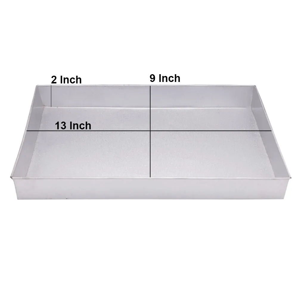 Rectangle Cake & Brownies Baking Tray Galvanized Steel 9 X 13 Inch