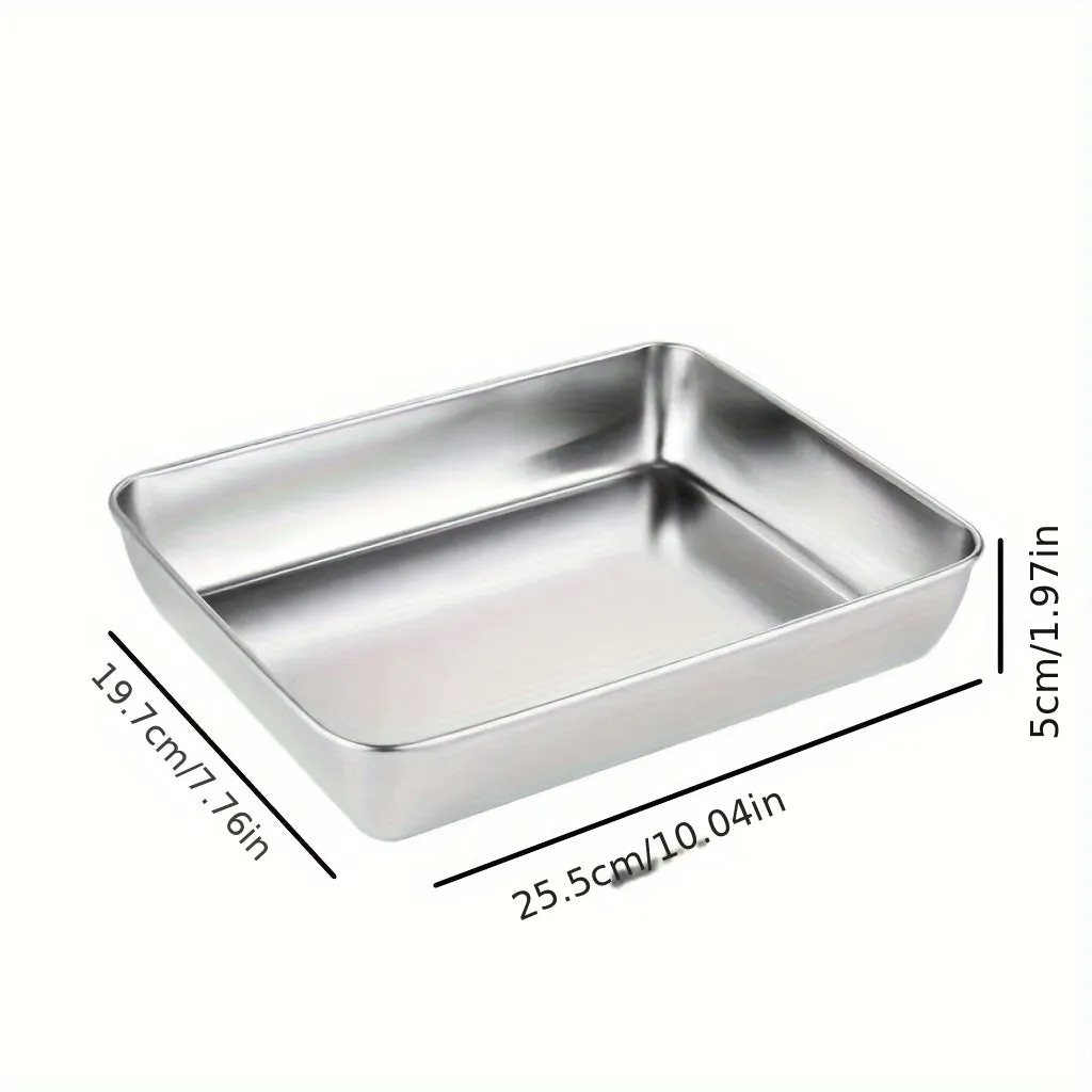 Rectangular Stainless Steel Baking Sheet Perfect for Tiramisu  more