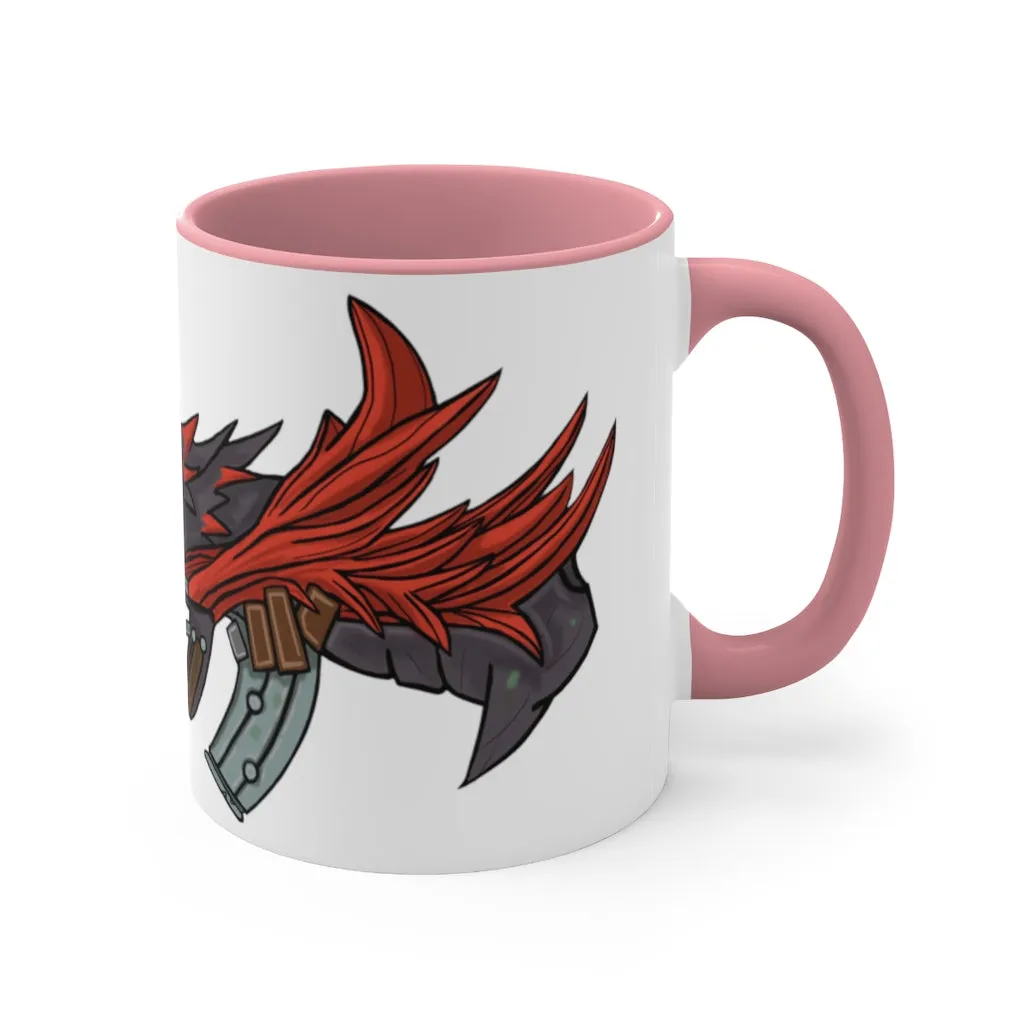 Red Black Dragon Gun Accent Coffee Mug, 11oz