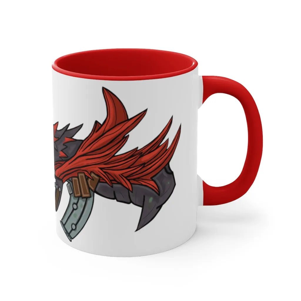 Red Black Dragon Gun Accent Coffee Mug, 11oz