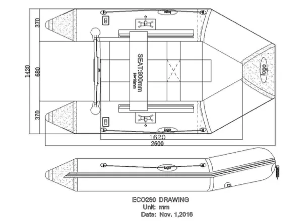 Seago 260 SL Slatted Floor Solid Transom Inflatable Boat