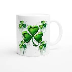 Shamrock Mug, Shamrock Gifts, Four Leaf Clover, 4 leaf clover, St. Patrick's Day, Irish, Personalized, Custom, Gift, Coffee Cup, Lucky Day