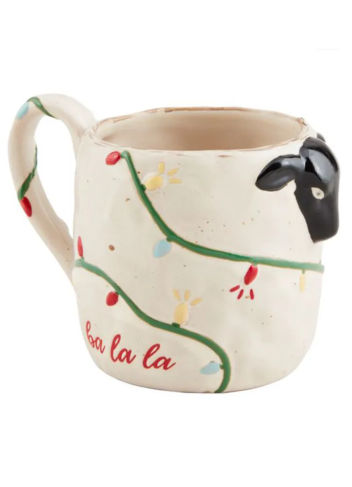 Sheep Farm Animal Xmas Mug by Mud Pie