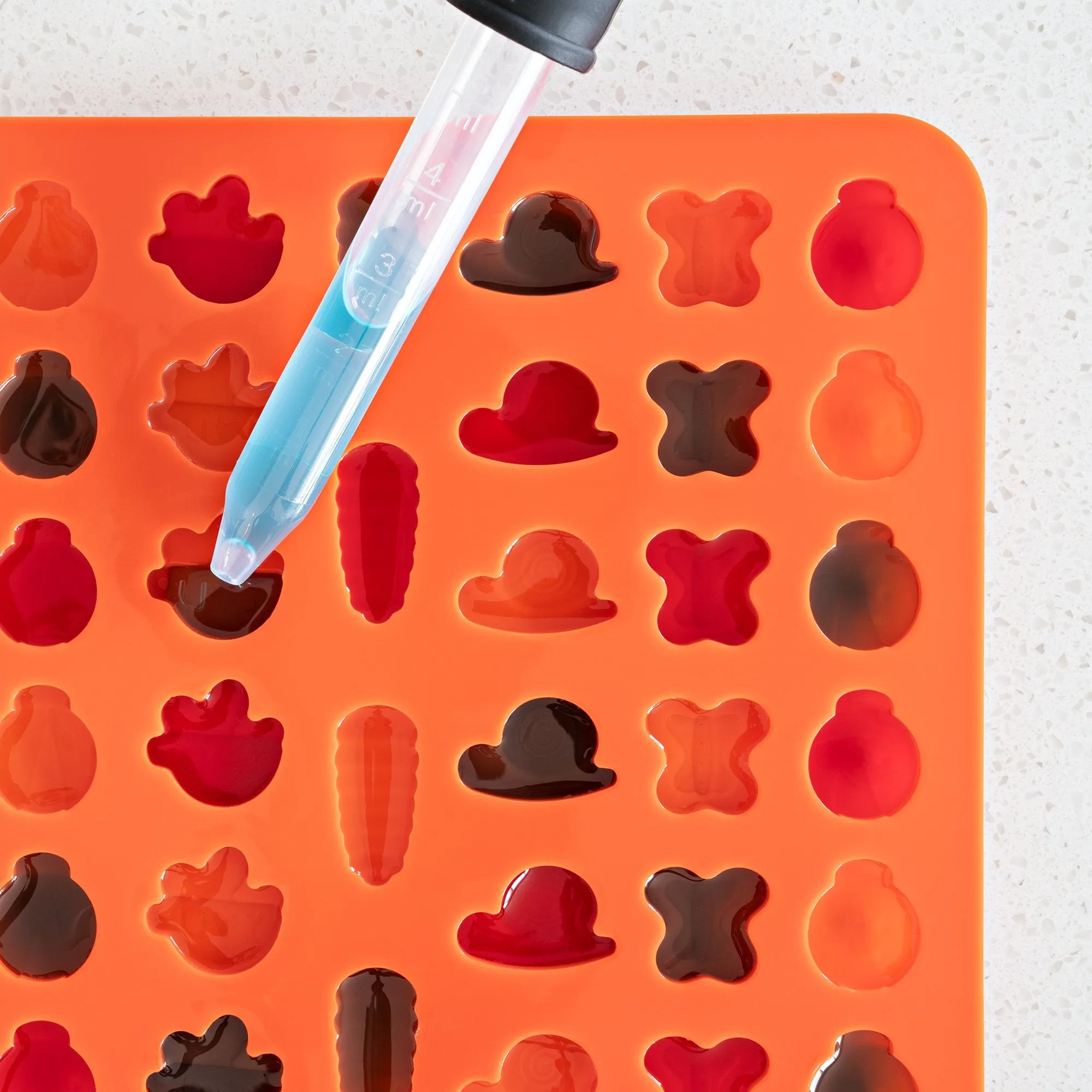 Silicone Gummy Molds with Droppers