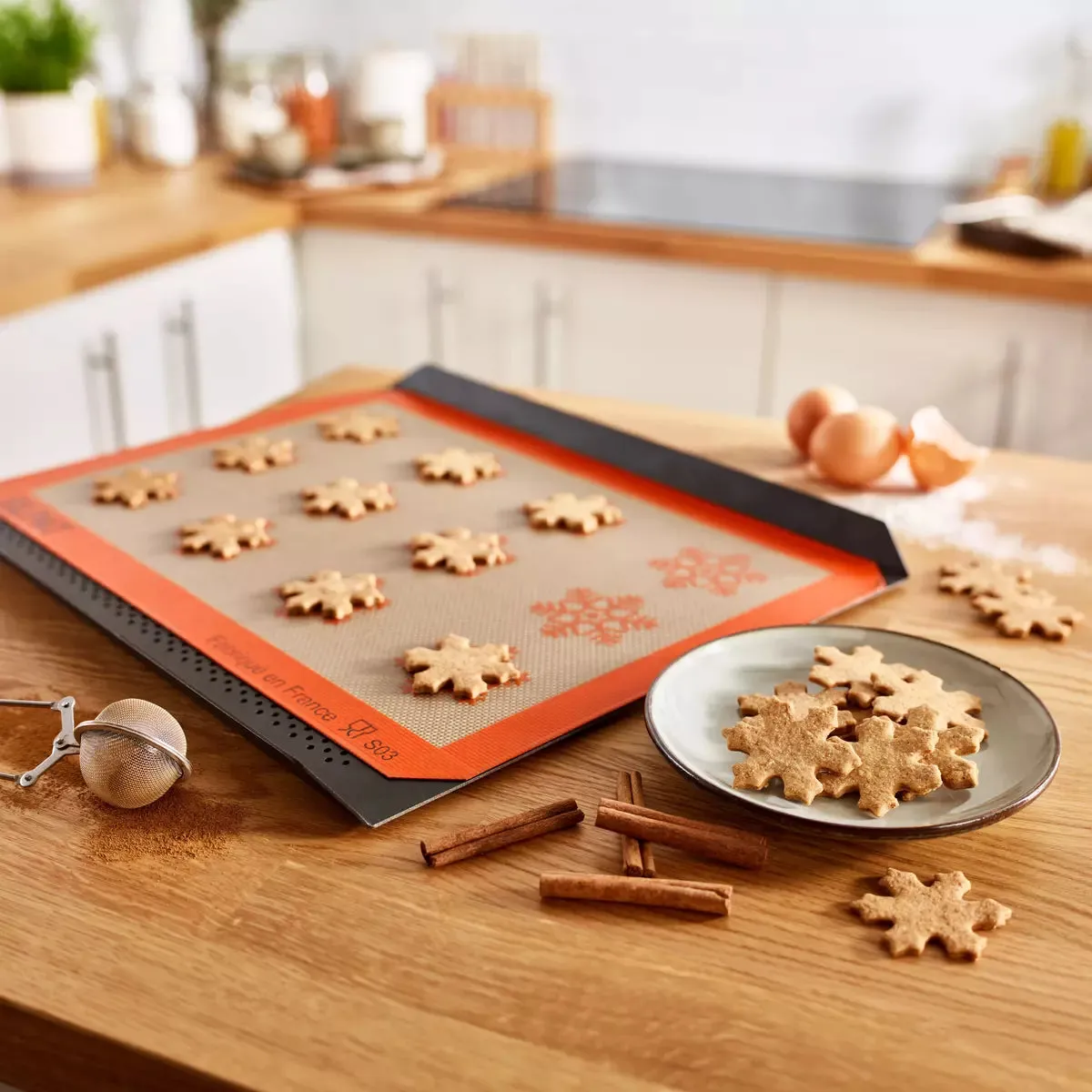 Silpat Snowflake Half Size Baking Mat - Limited Edition