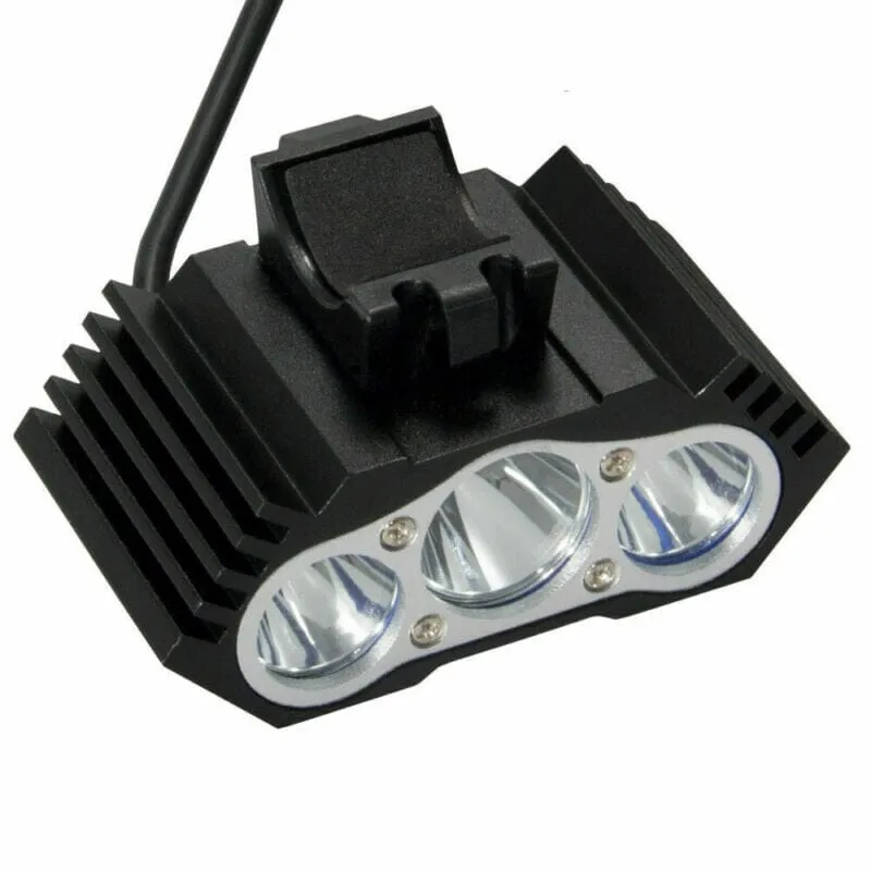 SMAXPro™ Powerful 3x LED Bicycle Headlight: Rechargeable, 4 Modes, USB