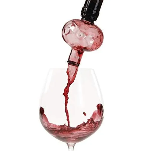 Soireehome - In Bottle Wine Aerator - Makes Your Wine Taste Better Made of Glass This Gourmet Decanter Clear Fits All Wine Bottles & Works On Red or White Wine One