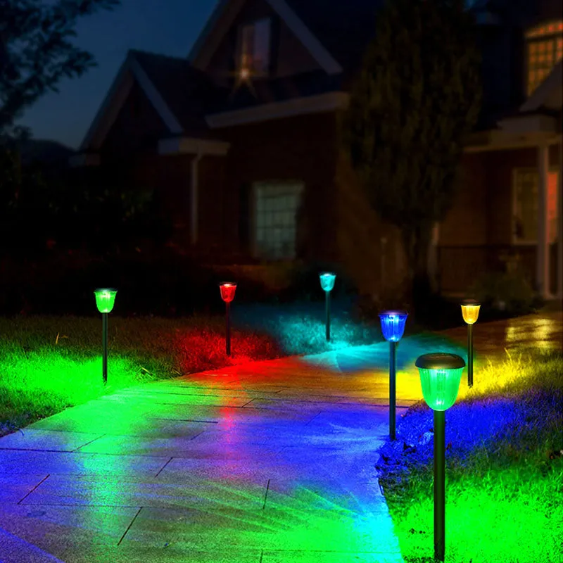 Solar Light Outdoor waterproof Ring-shaped Led Light Garden Stake Lights for Path Walkway Driveway