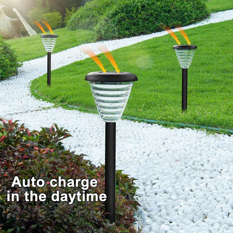 Solar Light Outdoor waterproof Ring-shaped Led Light Garden Stake Lights for Path Walkway Driveway