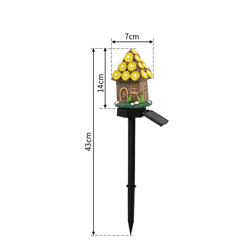 Solar Resin Floor Lamp