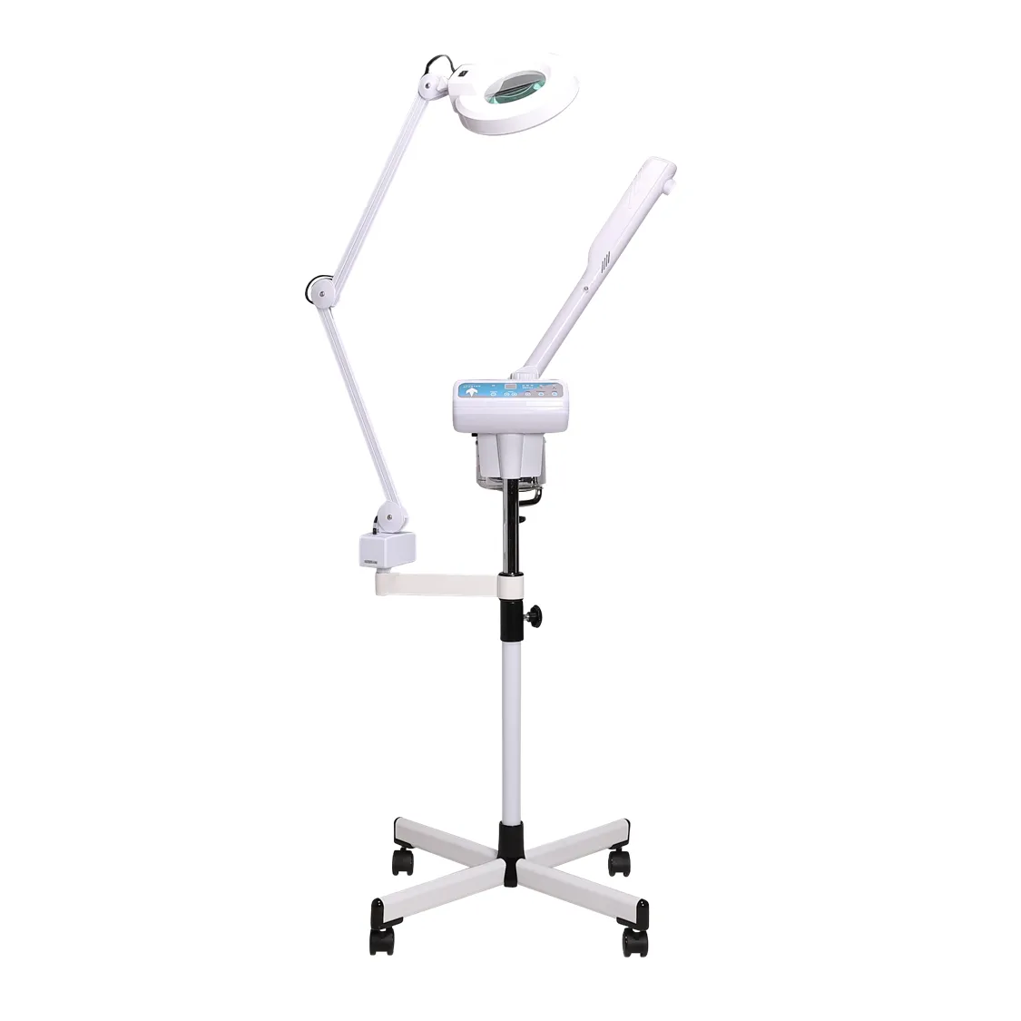 Spartan Facial Steamer and Spa Treatment Lamp Combo with Aroma Therapy and Rollerstand