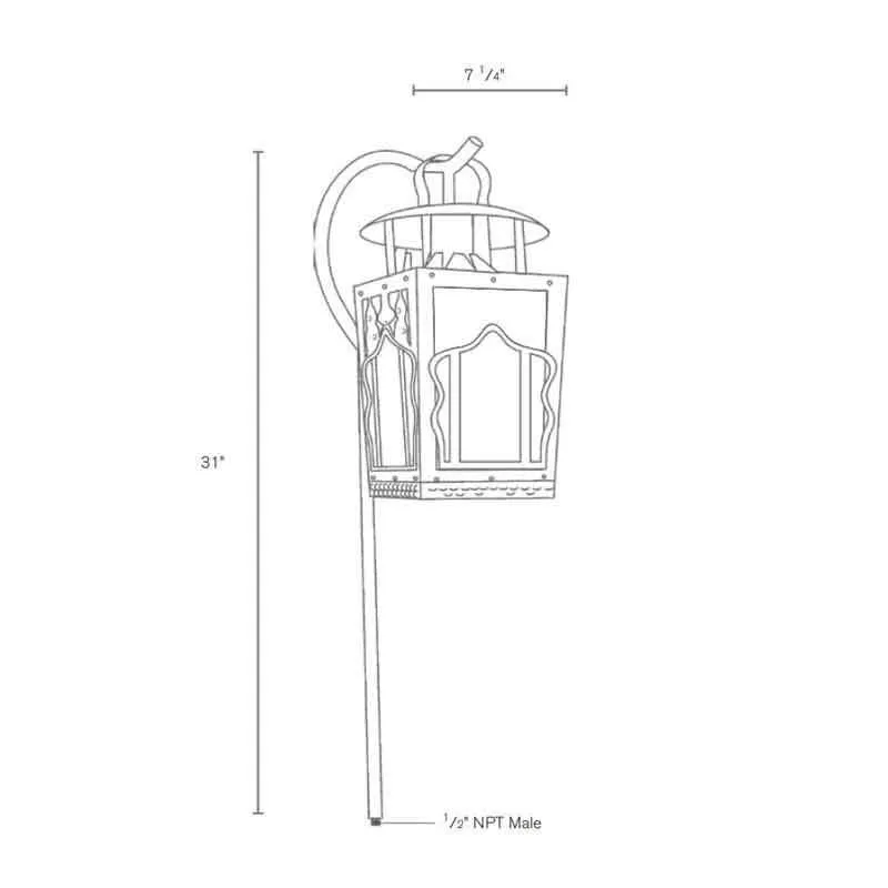 SPJ Lighting SPJ-LV701 Garden Lantern