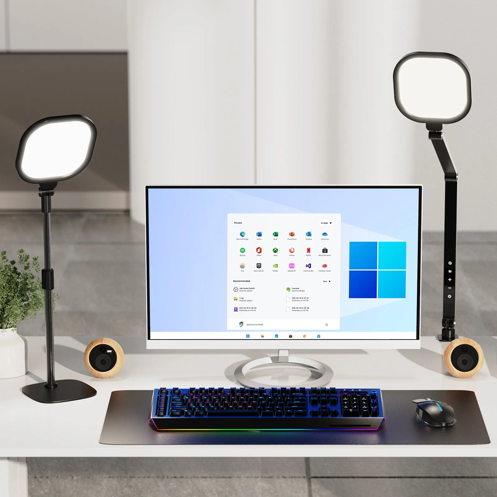 Square 3 Plus: Versatile Desk Lamp Combo for Enhanced Workspace