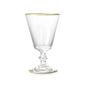 Summerill & Bishop Classic Red Wine Glass With Gold Rim, 24cl