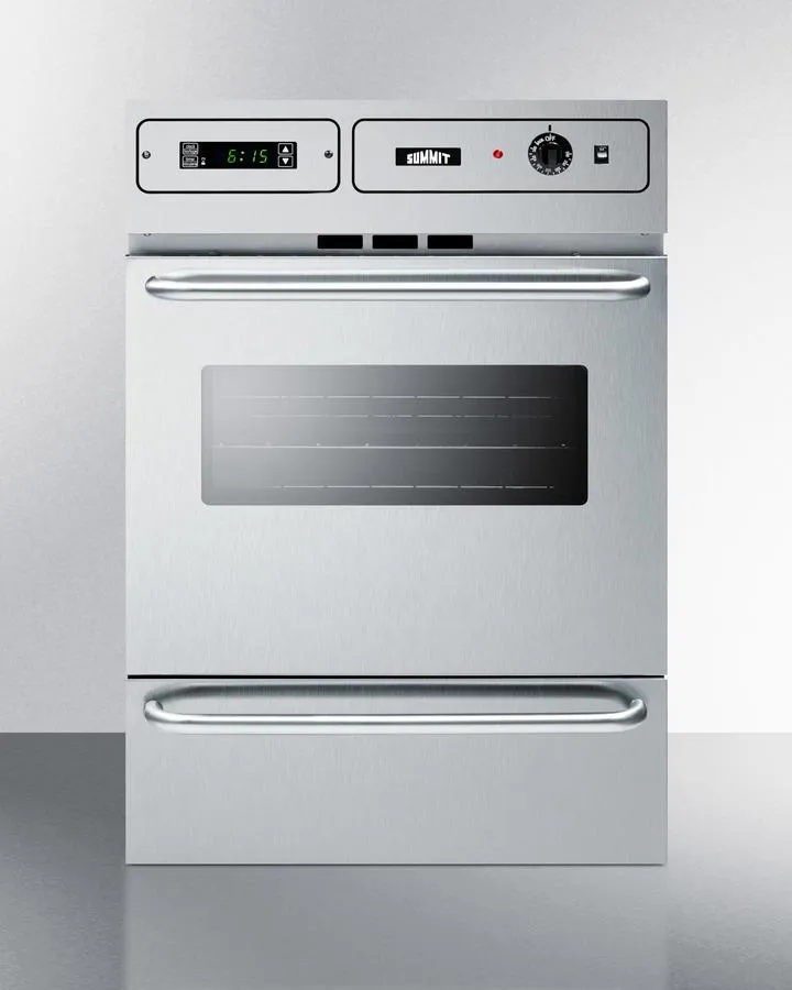 Summit TEM788BKW 24" Wide Electric Wall Oven