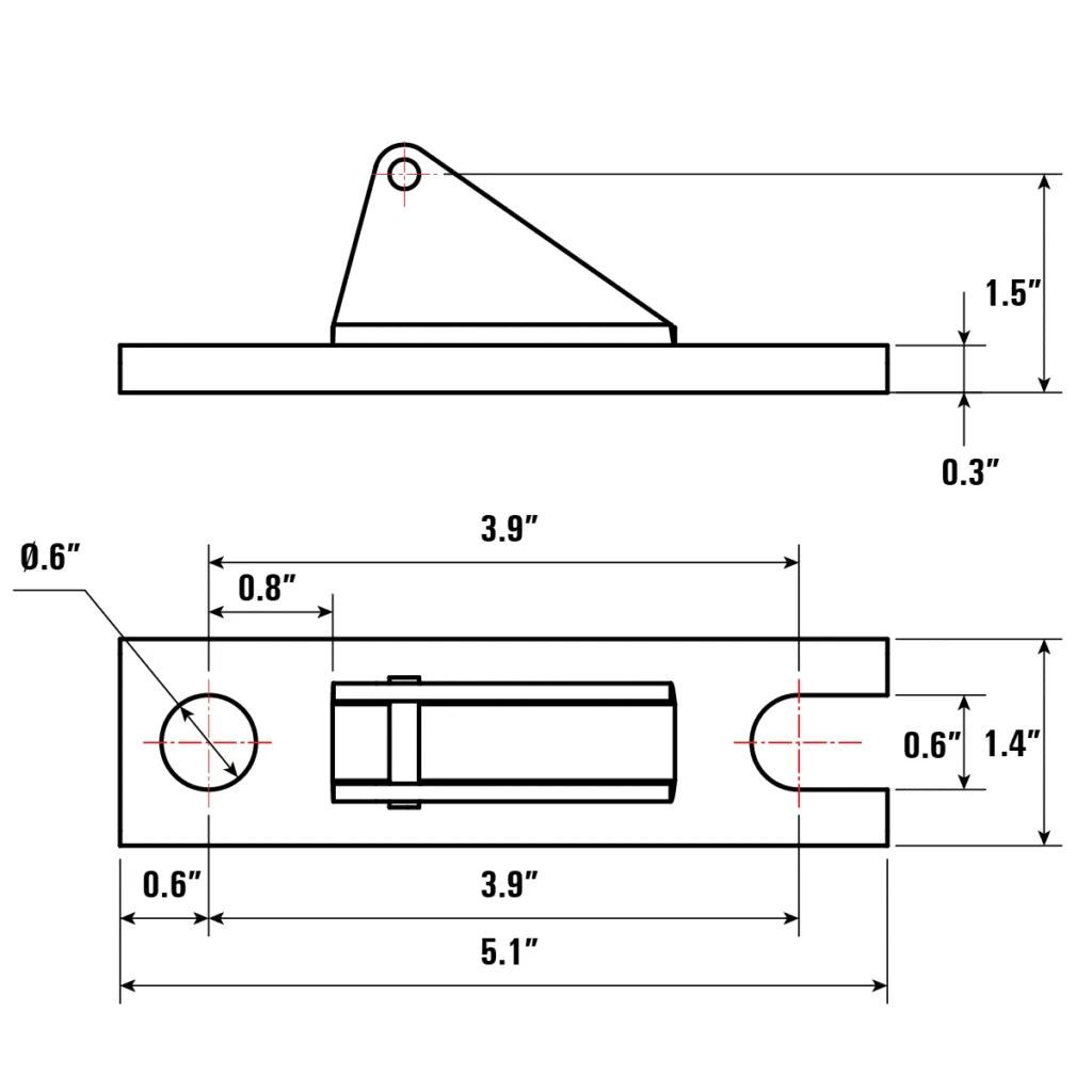 Table Mount Base Kit, Fit 16 mm Holes