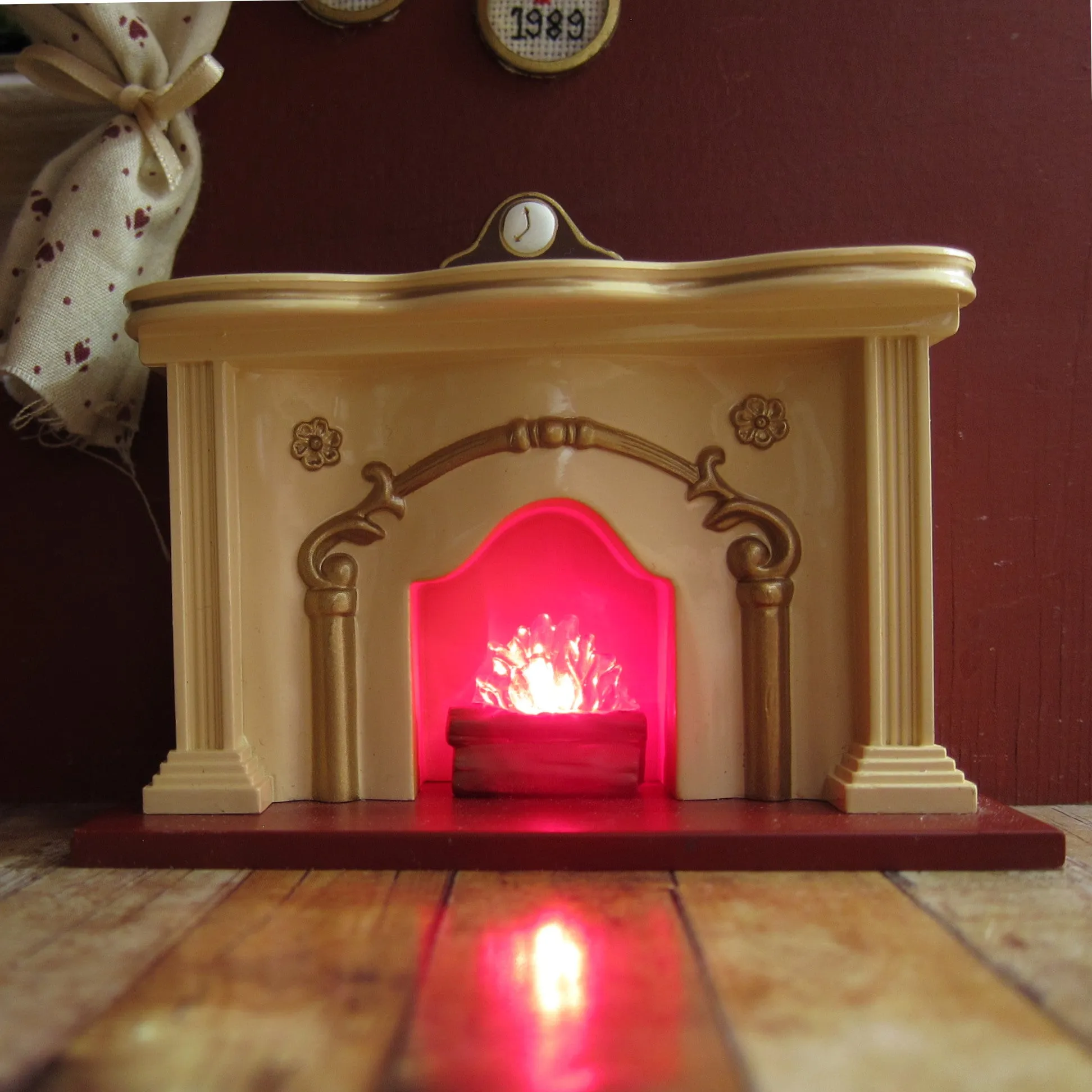 The Bearingers Flickering Light Fireplace Lighted Tabletop Display by Hallmark