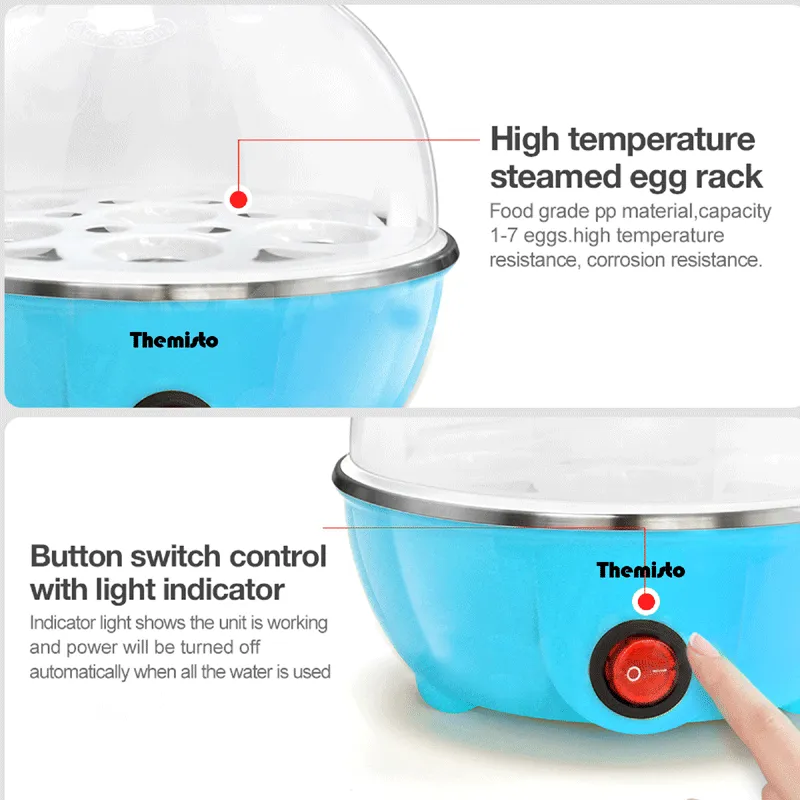 Themisto 350 W Egg Boiler/Poacher/Cooker (TH-610(7 eggs))