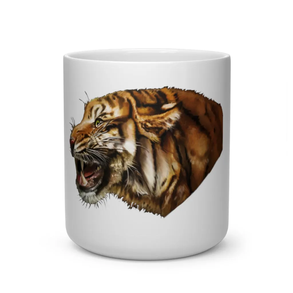 Tiger Heart Shape Mug