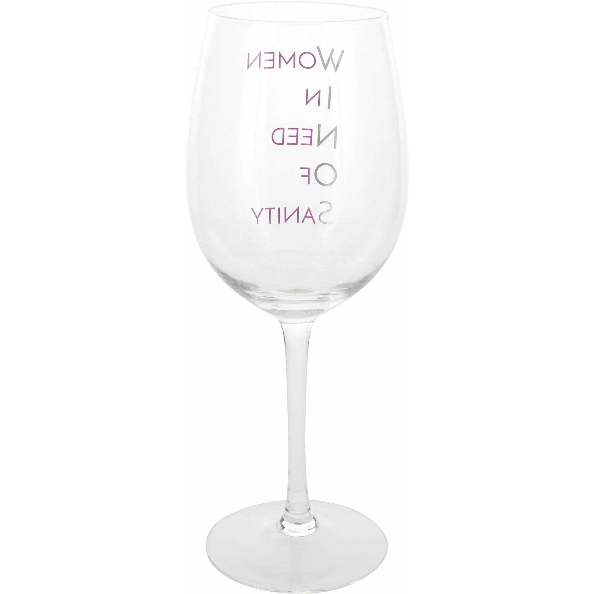 W. I. N. O. S. 12 oz Crystal Wine Glass