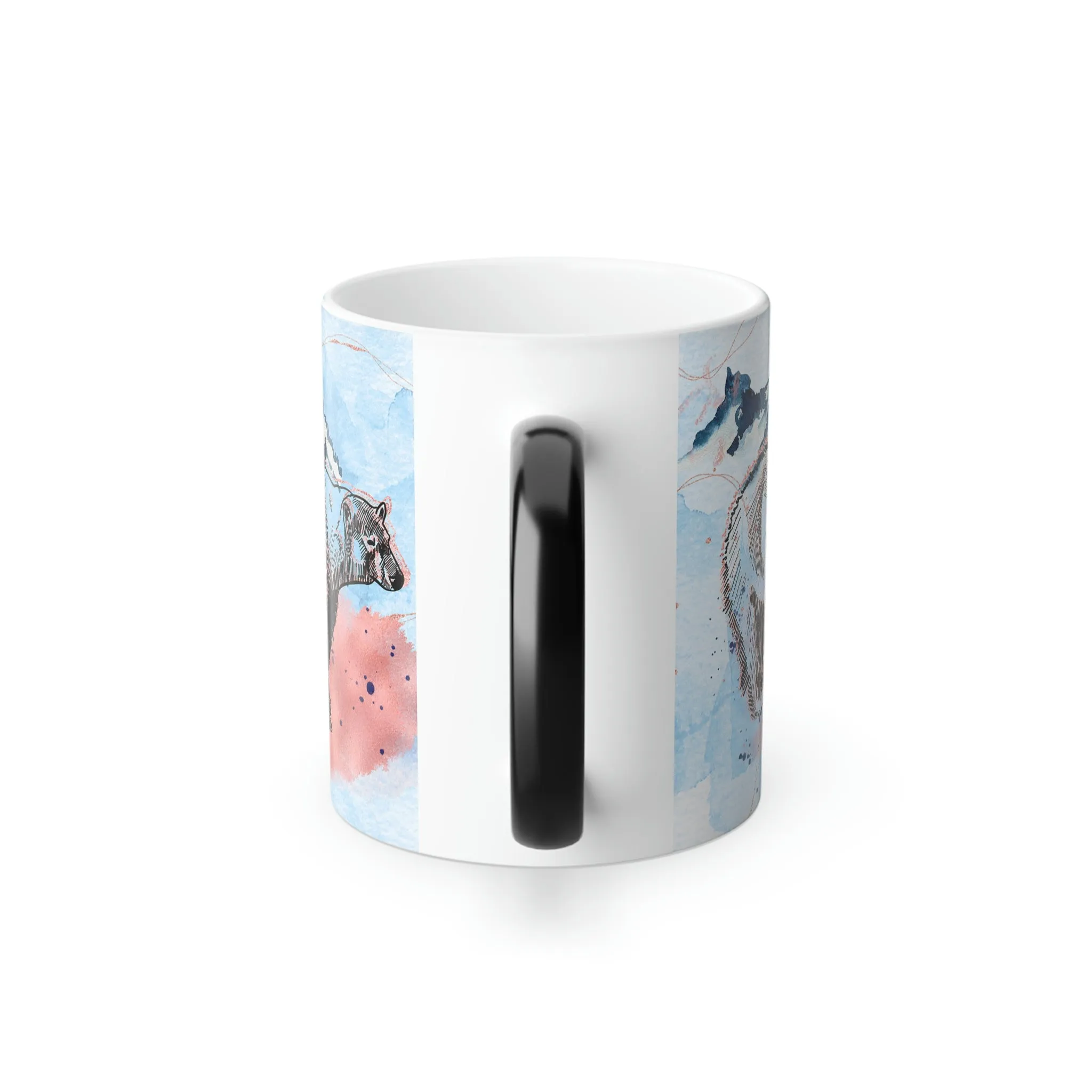 Watercolor Arctic Bear 11oz Color Morphing Mug