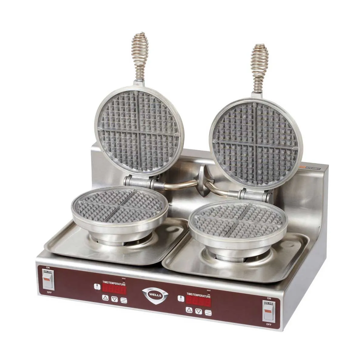 Wells WB-2E Double Round Waffle Baker, 120v