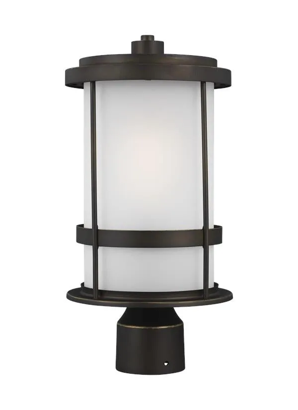 Wilburn Collection - One Light Outdoor Post Lantern | Finish: Antique Bronze - 8290901EN3-71