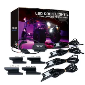 Xprite Z-Force Lightning LED RGB Bluetooth Rock Lights - 4pcs / 6pcs / 8pcs