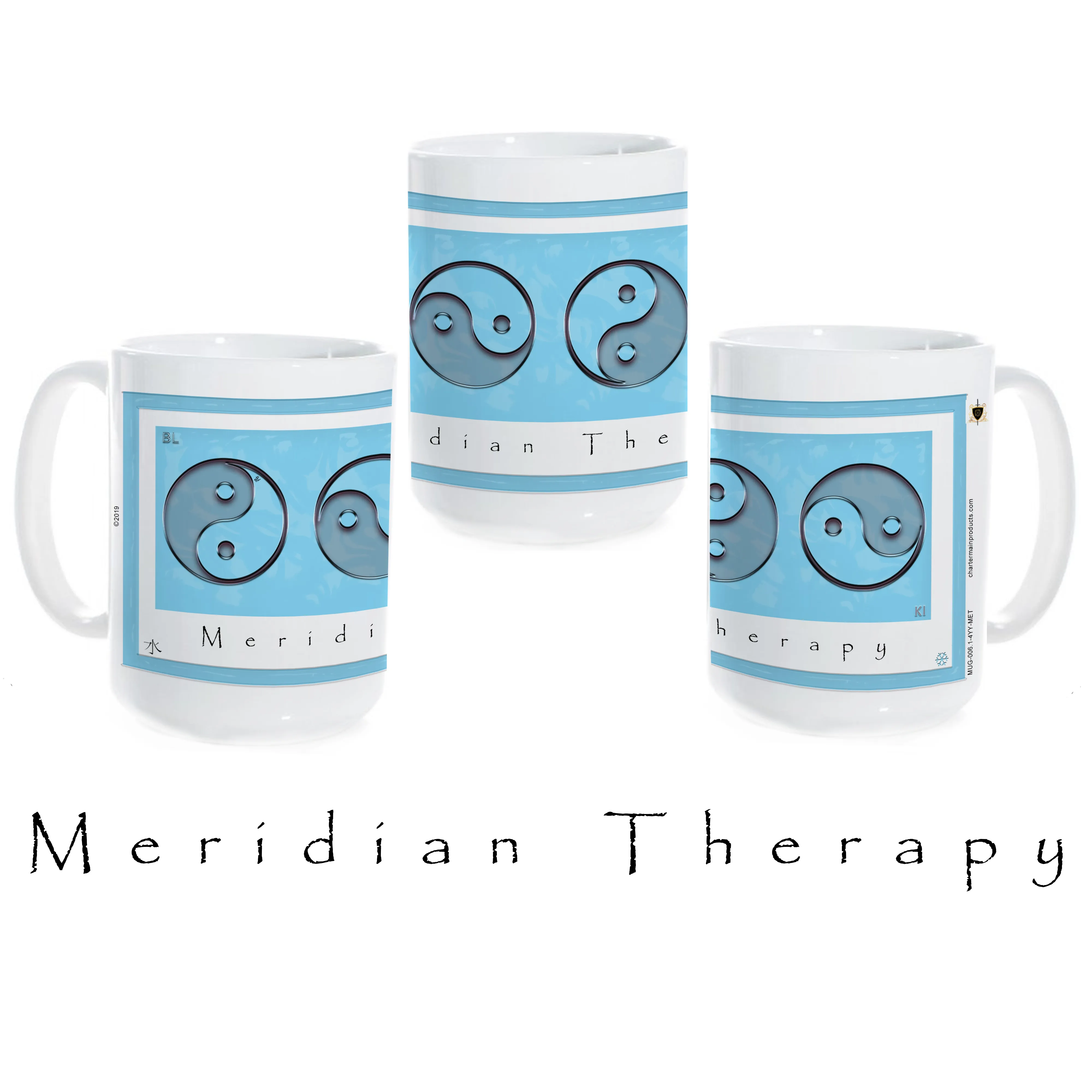 Yin Yang Coffee Mug "Water" (Meridian Therapy)