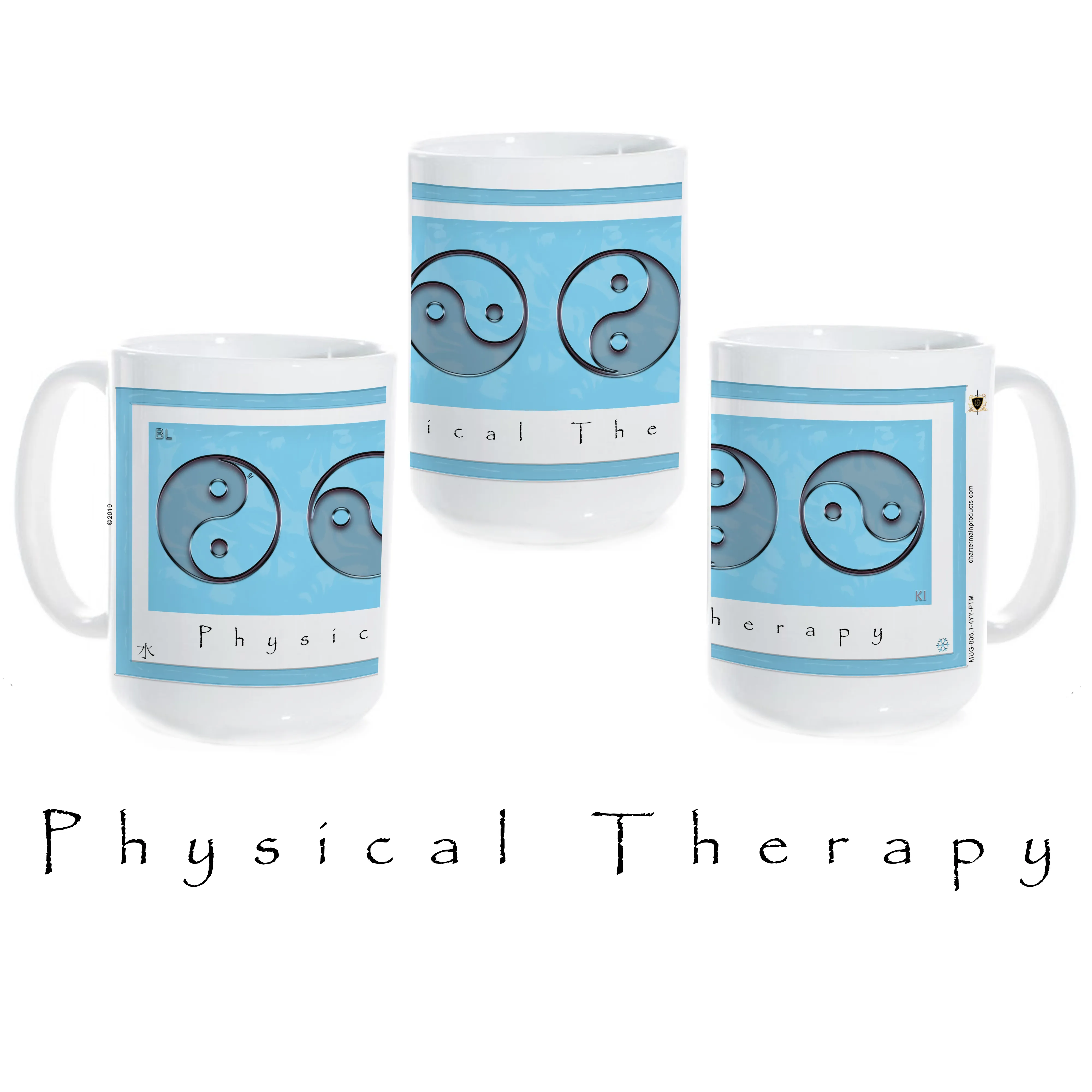 Yin Yang Coffee Mug "Water" (Physical Therapy)