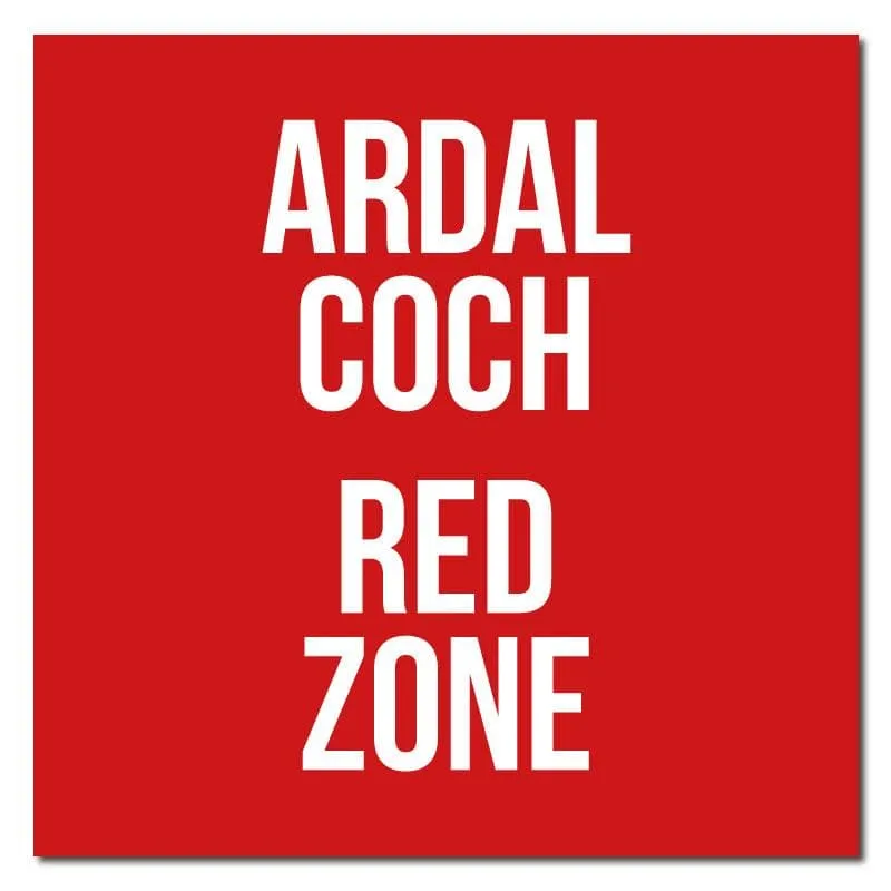 Zone Colours, Bilingual Welsh Indoor Floor Signage 30cm X 30cm (Pack of 5)